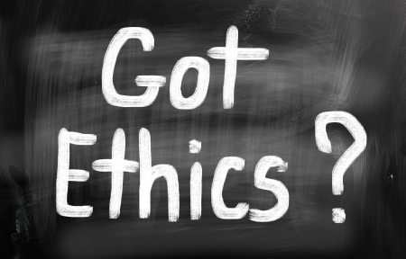 "Got Ethics" on chalkboard
