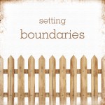 Boundaries card with fence