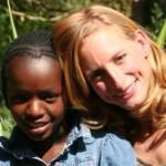 Kate with One of Her Orphans-no-More