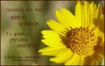 Photo graphic with yellow daisy