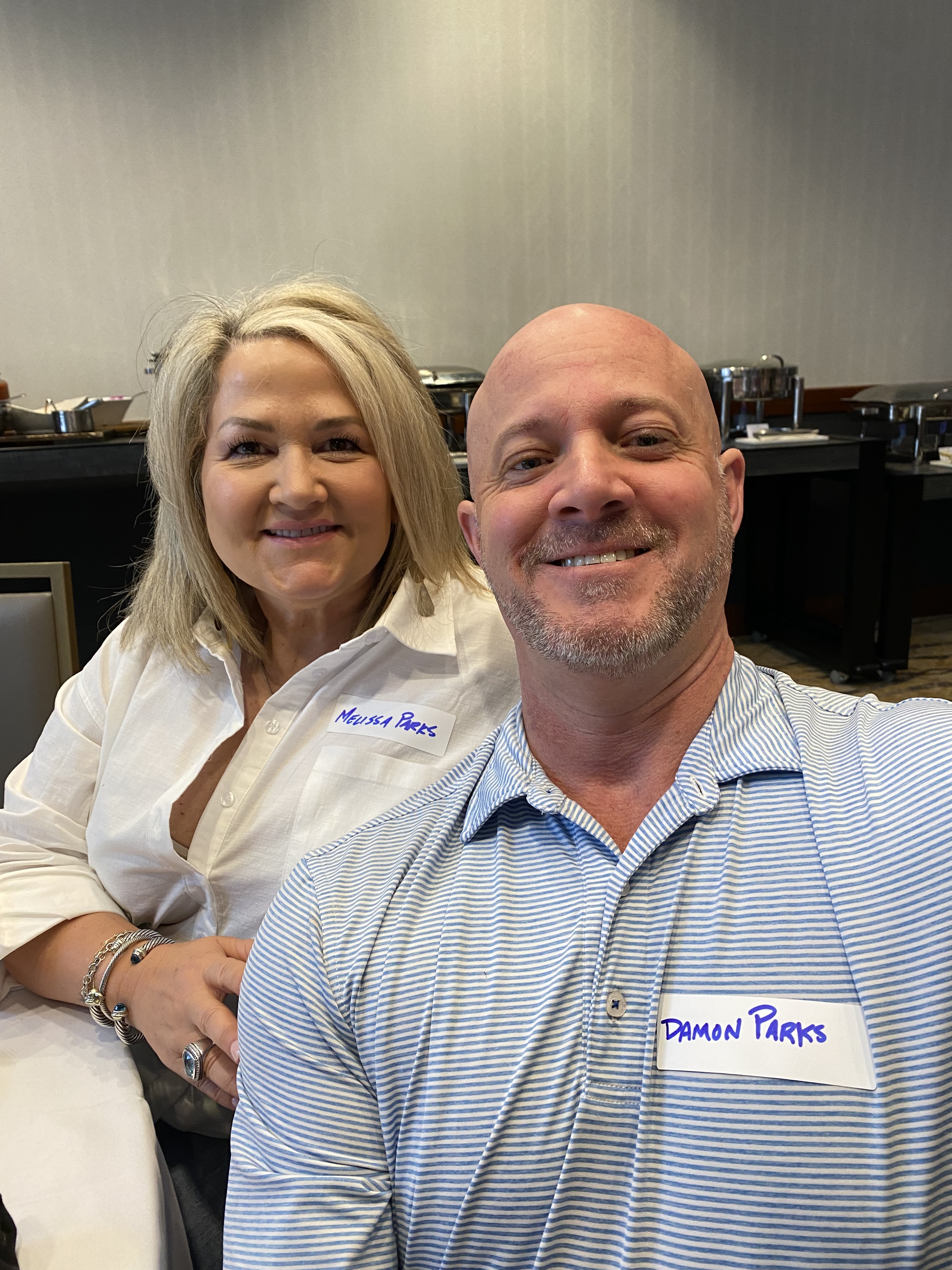 Missy and Damon at Jay's memorial